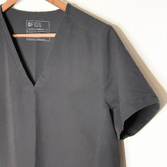 Figs Casma Gray V Neck Scrub Top - Women’s US M - Picture 4 of 7